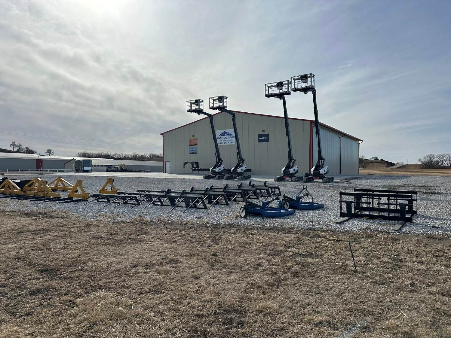 Our equipment lot ready for sale